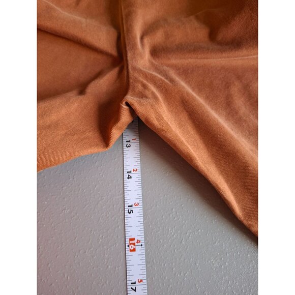 Lands End Womens Rust Chino Pants Size 10 Flat Front Straight Leg Preppy Office - Picture 8 of 8